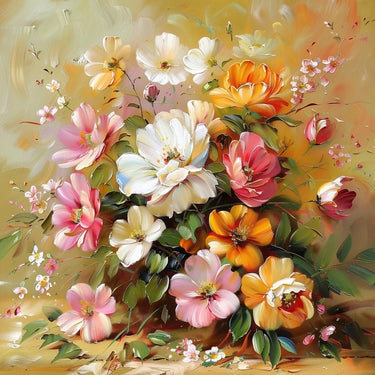 Canvas of Flower Bouquet